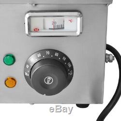 110V 1500W 5-Pan Steamer Bain-Marie Buffet Countertop Food Warmer Steam Table