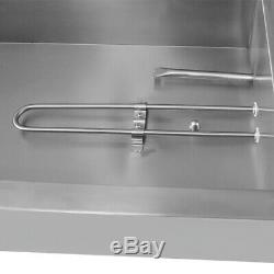 110V 5-Pan Steamer Bain-Marie Buffet 1500W Countertop Food Warmer Steam Table