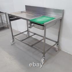 115x61cm Stainless Steel Commercial Catering Table Kitchen Prep Table 1.15m