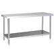 1200mm Stainless Steel Work Bench Kitchen Catering Prep Table Commercial 4 X 2ft