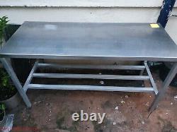 150cm Stainless steel prep table work top work bench heavy duty 3 tier catering