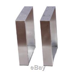 16 Heavy Duty U Shape Stainless Metal Legs for Coffee Table Bench Cabinet 2PC