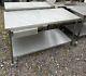 1.5m Long X 70cm Deep Mobile Stainless Steel Prep Table On Wheels With Draw