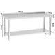 26ft Catering Prep Table Commercial Stainless Steel Top Work Bench For Kitchen