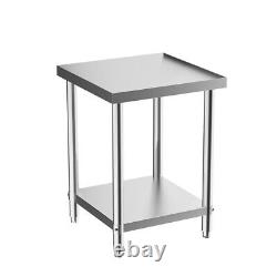 2FT Stainless Steel Commercial Catering Table Work Top Bench Kitchen Foods Prep