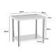 2tier Work Bench Stainless Steel Commercial Kitchen Catering Prep Table Withcaster