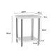 2-5ft Stainless Steel Commercial Catering Kitchen Work Table Workbench On Wheels