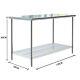 2-6ft Commercial Catering Kitchen Stainless Steel Work Bench Prep Table With Shelf