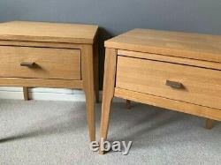 2 John Lewis Maine Ash wood bedside tables excellent condition rrp £250