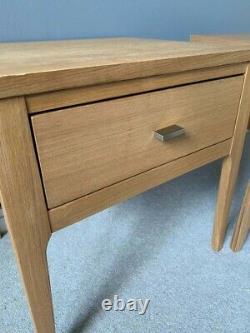 2 John Lewis Maine Ash wood bedside tables excellent condition rrp £250