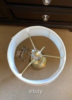2 Ralph Lauren Darien Candlestick Table Lamps Brass Gold NWT