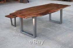 2 x STAINLESS STEEL Table Legs Designer / Industrial / Dining / Live Edge