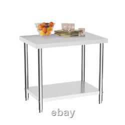 32FT Commercial Catering Stainless Steel Table Work Bench Kitchen Prep Worktop