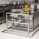 3 Tier Commercial Stainless Steel Kitchen Sink Catering Washing Bowl Table Shelf