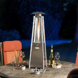 3kW Garden Gas Patio Heater Outdoor Party Table Top Polished Stainless Steel New