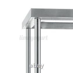 4FT Stainless Steel Commercial Kitchen Work Table Bench Catering Worktop
