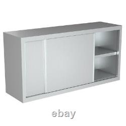 4FT Stainless Steel Wall Cupboard Commercial Over Cabinet for Kitchen Work Table