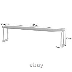 4/5/6FT Commercial Stainless Steel Work Bench Catering Table Kitchen Prep Shelf
