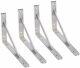 4 Pack Stainless Steel Shelf Support Brackets Large L Brackets For Table Bench