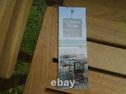4 Season Outdoor Furniture Triangle Teak Table & 6 Alexander Rose Cologne Chairs