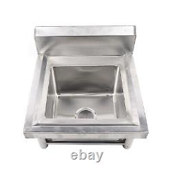 50X50 cm Commercial Catering Stainless Steel Sink Kitchen Wash Table Single Bowl