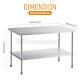 5ft Commercial Stainless Steel Catering Shelf Table Work Bench Kitchen Worktop