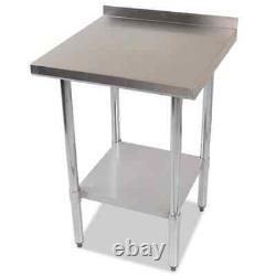 60cm Stainless Steel Work Table with Splash Back