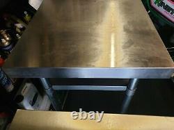 60x60cm Stainless Steel Commercial Catering Table Kitchen WorkTop Prep Table
