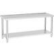 6ft Stainless Steel Catering Table Worktop Work Bench Kitchen Dining +backsplash