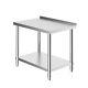 90cm Stainless Steel Kitchen Worktop Work Bench Workshop Work Table Withbackplash