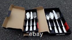 Alessi Nuovo Milano Cutlery (6 x table sets, 6 x dessert total 42 pieces)