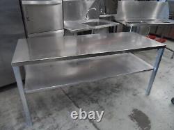 Aluminium Frame Butchery Stainless Steel Table 1755 x 690 mm £150 + Vat