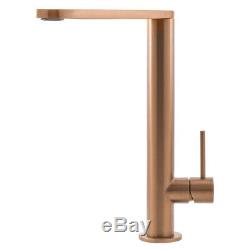 Astini Mesa Brushed Copper Stainless Steel Single Lever Kitchen Sink Mixer Tap