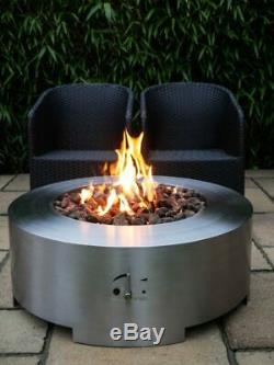 BRIGHTSTAR SATURN LPG Gas Fire Pit Table, Outdoor Garden 18kw Patio Heater UK