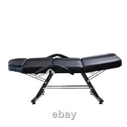 Beauty Salon Massage Bed Chair Black With Stool Tattoo Therapy Table Recliner UK