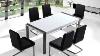 Beliani Dining Table Stainless Steel High Gloss Top White 180 X 90 Cm Arctic I Eng