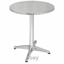 Bolero Round Bistro Table Made of Stainless Steel and Aluminium 720X600mm