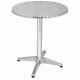 Bolero Round Bistro Table Made Of Stainless Steel And Aluminium 720x600mm