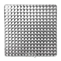 Bolero Square Flip Top Table Silver Stainless Steel & Aluminium 600mm