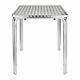 Bolero Square Table Stainless Steel Aluminium Base 720(h) X 600(w) X 600(d)mm