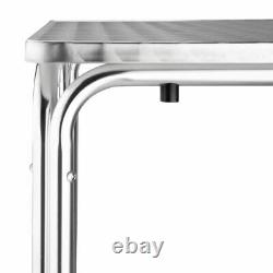 Bolero Square Table Stainless Steel Aluminium Base 720(H) x 600(W) x 600(D)mm