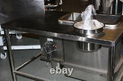 Breading Table with stainless Steel Container not Plastic