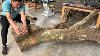 Building A Spectacular And Imposing Table From A Giant And Regal Tree Trunk A Woodworking Feat