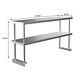 Catering Kitchen Stainless Steel Single/double Tier Over Shelf For Prep Table Uk