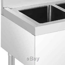 Catering Sink Commercial Stainless Steel Triple Bowl Wash Table Kitchen Unit UK