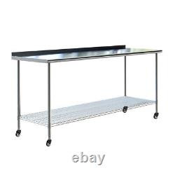 Catering Table Kitchen Worktop Commercial Stainless Steel Work Bench Prep Table