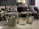 Coffee Table Living Room Table Stainless Steel Chrome Design Side Table Arcadia