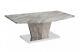 Coffee Table Marble Effect Finish With Stainless Steel Base