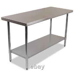 Commercial Catering Grade Stainless Steel Work Bench Kitchen Top /Table 1500mm