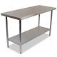Commercial Catering Grade Stainless Steel Work Bench Kitchen Top /table 1500mm